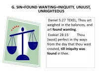 THE TRIAL OF GOD IS EVERYONE’S TRIAL RIGHTEOUSNESS IN THE BALANCES RIGHTEOUSNESS BY FAITH SERIES BY CALVIN MARIANO. -  ppt download