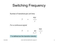 10/4-6/05ELEC / Lecture 111 ELEC / (Fall 2005) Special Topics in Electrical Engineering Low-Power Design of Electronic Circuits.... 
