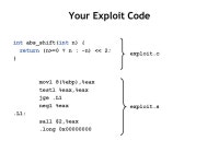 Recitation 4: 09/30/02 Outline The Stack! Essential skill for Lab 3 –Out-of-bound array access –Put your code on the stack... 