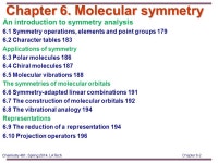 Chapter 6-1 Chemistry 481, Spring 2014, LA Tech Instructor: Dr. Upali Siriwardane   Office: CTH 311 Phone Office Hours: -  ppt... 