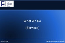 FBSG Strategic Partner Briefing Rev. 12/01/09 Faye Business Systems Group, Inc.  Strategic Partner Briefing. -  ppt download