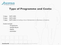 Ascensus AG Wieslergasse 2 - CH Zürich - - Tel German Learning Immersion Retreats. -  ppt download