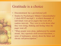 Thanksgiving The Power of Gratitude On the first day you are to take choice fruit from the trees, and palm fronds, leafy branches... 