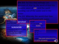 Job 38:5 Who hath laid the measures thereof, if thou knowest? or who hath stretched the line upon it? Job 38:6 Whereupon are the... 