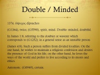 The Double Minded Man. -  ppt video online download