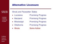 Southern Regional Education Board Learning- Centered Leadership Program Preparing Highly Qualified School Leaders Illinois... 