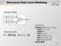 1 Pertemuan 9 Verilog HDL Matakuliah: H0362/Very Large Scale Integrated Circuits Tahun: 2005 Versi: versi/ ppt download