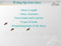1 News Matakuliah: G0462/English for Broadcasting Tahun: 2005/ ppt download