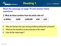 Reading from Market Leader Pertemuan 4 Matakuliah: G0602 / Bahasa Inggris 3 Tahun: ppt download