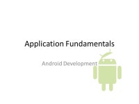 Application Fundamentals Android Development. Announcements Posting in D2L Tutorials. -  ppt download