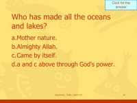 Click for the answer Questions, Iman, batch #22 Does Almighty... Allah have a son? a.You must be kidding, the answer. -  ppt download