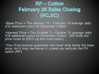  The only guarantee of any income when you plant or are prevented from planting your crops  Required by Farm Service Agency (FSA)... 