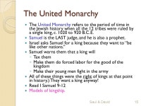 Unit 4: Nationhood. Things to remember as the Israelites enter the Promised Land: People (the Canaanites) have been living there... 