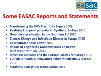 Adaptation towards sustainable consumption and production Professor Sir Brian Heap, EASAC President St Edmund’s College... 