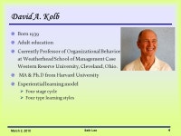 Johns Hopkins University Experiential Learning Seth Lee March 2, ppt download