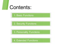 Contents: BasicSecurityPersonalityExtension Basic 1 Restore factory settings 2 User ID with 9 digits pin 3 English Input. -  ppt... 
