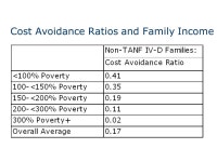 Child Support Cost Avoidance: 2004 NCSEA 57th Annual Training Conference and Exposition San Francisco, California August 6, 2008... 