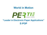 World in Motion “Leader in Electronic Paper Applications” E-POP. -  ppt download