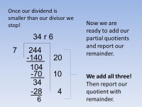 Partial Quotients Division Algorithm. Quick Slate Review Solve the following problems. ……. Ready……… …………..Set... 
