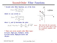 ECES 352 Winter 2007 Ch. 12 Active Filters Part 1 1 Active Filters *Based on use of amplifiers to achieve filter function... 