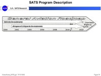 Home-Home_SATS.ppt: 11/15-16/99Figure 1 G.A. / SATS Research NASA -- FAA General Aviation R&D National General Aviation Roadmap... 