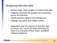 1 © 2009 University of Wisconsin-Extension, Cooperative Extension, Program Development and Evaluation 1 This presentation covers... 