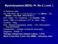 MYELODYSPLASTIC SYNDROMES 2009 Marion Sternbach, MD, FRCP(C) FACP. -  ppt download