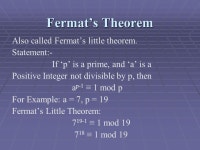 Chapter 8 Introduction To Number Theory. Prime Numbers Prime numbers only have divisors of 1 and Prime numbers only have divisors... 