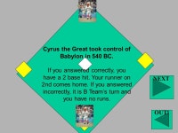 Divide the class into the A Team and the B Team. Flip a coin to see who goes first. Keep track of which team is up, what batters... 