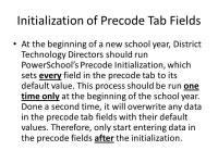 DATA COLLECTION September 25, EOCEP Precoding Student Information  District Code  School Code  School Name  Student ID  State ID... 