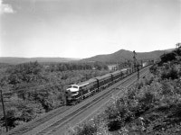 Erie RR company photographer, John Long took this photo of an eastbound freight at Salamanaca, NY. It was taken with a 4X5 Speed... 
