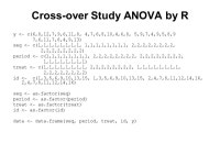 Data Analysis Using R: 5. Analysis of Variance Tuan V. Nguyen Garvan Institute of Medical Research, Sydney, Australia. -  ppt... 