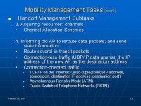 January 25, ECET 581/CPET/ECET 499 Mobile Computing Technologies & Apps Mobility Management 1 of 2 Lecture 4 Paul I-Hai Lin... 