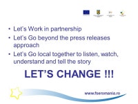 The communication model we are aiming at and the role the media could have in it Managing Authority for Sectorial Operational... 