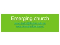Emerging church -  ppt download