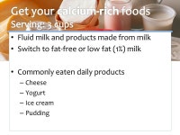 All About Nutrition Fall Dietary Guidelines for Americans Eat a variety of foods.Eat 2. Balance the food you eat with physical... 