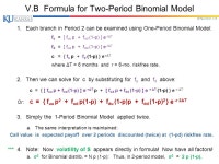 © Paul Koch 1-1 Chapter 12. Option Valuation Using Binomial Model I. Overview of Option Valuation (Chapters 10 & 11). A.Economic... 