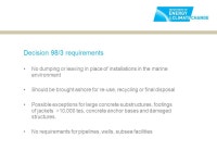 Regulations in the North Sea Keith Mayo, Head of Offshore Decommissioning, DECC, UK Date 1/2 October ppt download