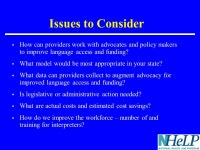 The National Health Law Program MAKING LANGUAGE SERVICES A REALITY 2005 CHILD HEALTH SERVICES RESEARCH MEETING. -  ppt download