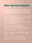OVERVIEW OF ROUND TABLE COMMENTS Mine Roof Safety Seminar. -  ppt download