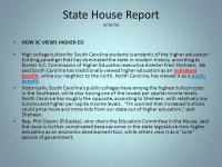 The Government Finance Officers Association of South Carolina Fiscal Year Outlook Mike Shealy, Senate Finance Committee Staff.... 