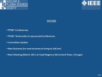 PULSED POWER SCIENCE & TECHNOLOGY STANDING TECHNICAL COMMITTEE REPORT November 06, 2010 Knoxville, TN Edl Schamiloglu, University... 