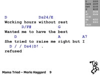 D 4321GCEA4321GCEA Dsus2sus4/E GCEA4321GCEA |: D | Dsus2sus4/E | D/F# | G :| Mama Tried – Merle Haggard work-up 1/2. -  ppt... 
