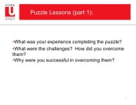 Peer Mentoring Skills: Leveraging your experience to help others succeed Catherine Salole Director, Centre for Student Community... 