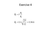 Exercise 1 X=c(5,8,9,7,14) Y=c(3,1,6,7,19) R function ols(x,y) returns (Intercept) x (slope): mean(x)=8.6, mean(y)= ppt download