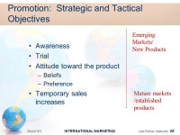 BUAD 307 INTERNATIONAL MARKETING Lars Perner, Instructor 1 INTERNATIONAL MARKETING Culture Consumer buying power Product... 
