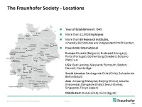 © Fraunhofer IAO, IAT Universität Stuttgart TIDE Workshop, Stuttgart 12 November 2013 FRAUNHOFER IAO INSTITUTE INTRODUCTION... 