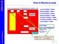 CSC110 Steven Battilana 1 CSC110 Fundamentals of CSC L3P1 TimesTable Using VBSA. -  ppt download