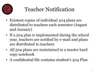 The 504 Process at Quince Orchard HS October 3, ppt download