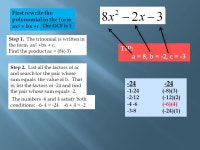 Introduction to Factoring 2 ∙ 3 = 6 4 ∙ 2 = 8 3 ∙ 3 ∙ 3 ∙ 3 = ∙ 3 ∙ 5 = ppt download